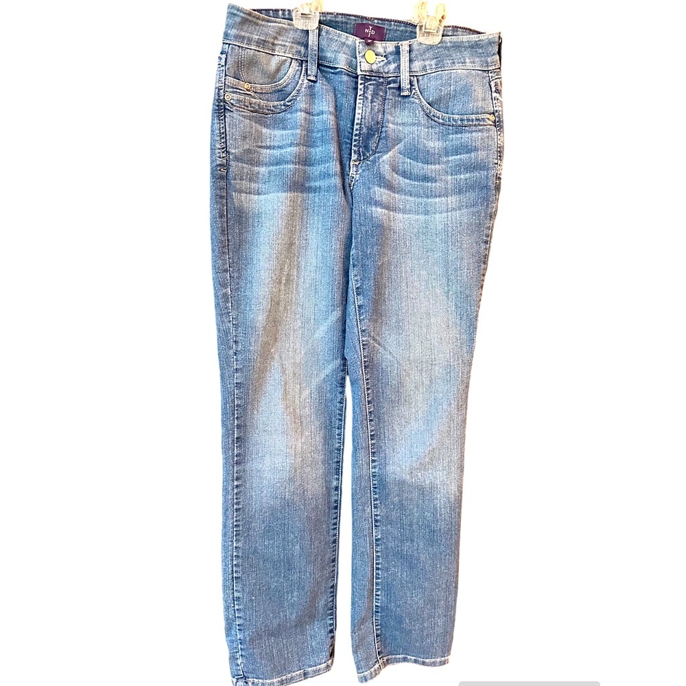 NYDJ 2p stretch straight leg jeans- seem very forgiving
